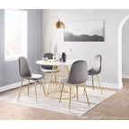 Juego de 2 sillas de comedor contemporáneas Pebble - LumiSource