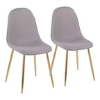 Juego de 2 sillas de comedor contemporáneas Pebble - LumiSource