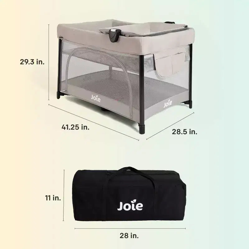 Parque infantil plegable con una mano, moisés y cambiador plegable Joie Sesame LX