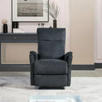 Sillón reclinable eléctrico azul con cargador USB