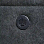 Sillón reclinable eléctrico azul con cargador USB